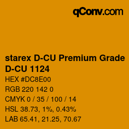 Farbcode: starex D-CU Premium Grade - D-CU 1124 | qconv.com