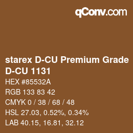 カラーコード: starex D-CU Premium Grade - D-CU 1131 | qconv.com