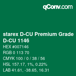 Farbcode: starex D-CU Premium Grade - D-CU 1146 | qconv.com