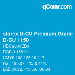 Code couleur: starex D-CU Premium Grade - D-CU 1150 | qconv.com