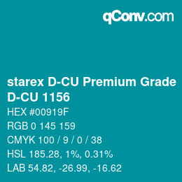 Código de color: starex D-CU Premium Grade - D-CU 1156 | qconv.com