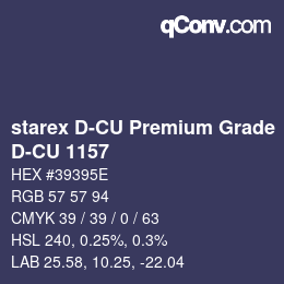 カラーコード: starex D-CU Premium Grade - D-CU 1157 | qconv.com