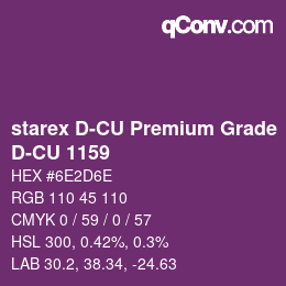 Code couleur: starex D-CU Premium Grade - D-CU 1159 | qconv.com