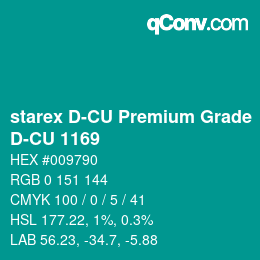 Código de color: starex D-CU Premium Grade - D-CU 1169 | qconv.com