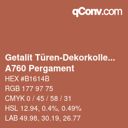 カラーコード: Getalit Türen-Dekorkollektion Uni - A760 Pergament | qconv.com