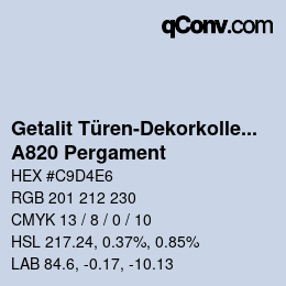 Farbcode: Getalit Türen-Dekorkollektion Uni - A820 Pergament | qconv.com