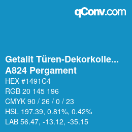 Farbcode: Getalit Türen-Dekorkollektion Uni - A824 Pergament | qconv.com