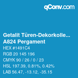 Farbcode: Getalit Türen-Dekorkollektion Uni - A824 Pergament | qconv.com