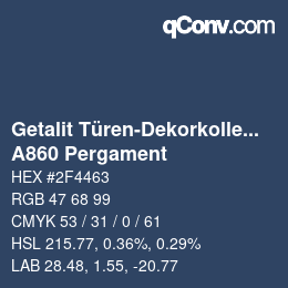 カラーコード: Getalit Türen-Dekorkollektion Uni - A860 Pergament | qconv.com