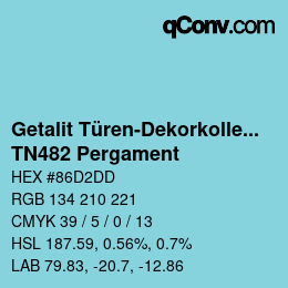 カラーコード: Getalit Türen-Dekorkollektion Uni - TN482 Pergament | qconv.com