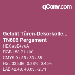 カラーコード: Getalit Türen-Dekorkollektion Uni - TN608 Pergament | qconv.com