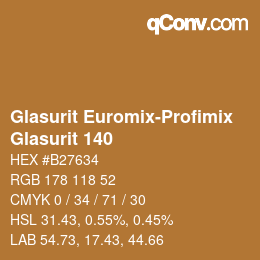 Code couleur: Glasurit Euromix-Profimix - Glasurit 140 | qconv.com
