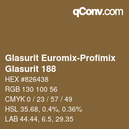 Code couleur: Glasurit Euromix-Profimix - Glasurit 188 | qconv.com