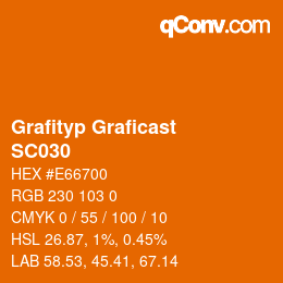 颜色代码: Grafityp Graficast - SC030 | qconv.com