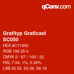 カラーコード: Grafityp Graficast - SC050 | qconv.com