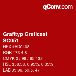 颜色代码: Grafityp Graficast - SC051 | qconv.com
