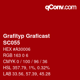 カラーコード: Grafityp Graficast - SC055 | qconv.com