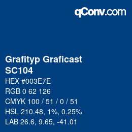 Code couleur: Grafityp Graficast - SC104 | qconv.com