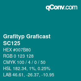 颜色代码: Grafityp Graficast - SC125 | qconv.com