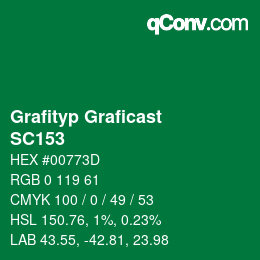 Code couleur: Grafityp Graficast - SC153 | qconv.com