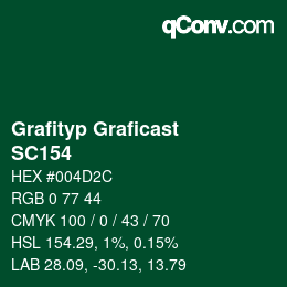 颜色代码: Grafityp Graficast - SC154 | qconv.com
