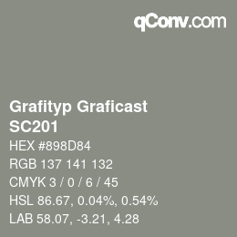 カラーコード: Grafityp Graficast - SC201 | qconv.com