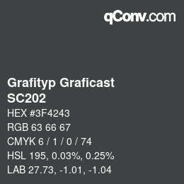 颜色代码: Grafityp Graficast - SC202 | qconv.com
