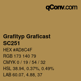颜色代码: Grafityp Graficast - SC251 | qconv.com