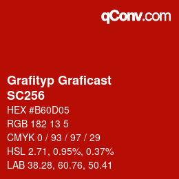 カラーコード: Grafityp Graficast - SC256 | qconv.com