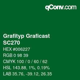 カラーコード: Grafityp Graficast - SC270 | qconv.com