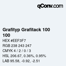 カラーコード: Grafityp Grafitack 100 - 100 | qconv.com