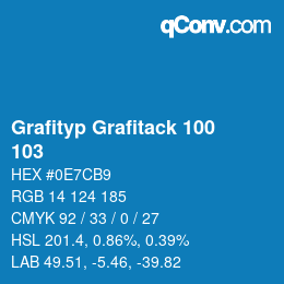 カラーコード: Grafityp Grafitack 100 - 103 | qconv.com