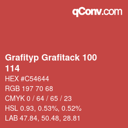 Código de color: Grafityp Grafitack 100 - 114 | qconv.com