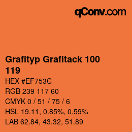 カラーコード: Grafityp Grafitack 100 - 119 | qconv.com