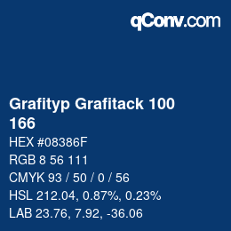 カラーコード: Grafityp Grafitack 100 - 166 | qconv.com