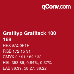 カラーコード: Grafityp Grafitack 100 - 169 | qconv.com