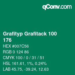 カラーコード: Grafityp Grafitack 100 - 176 | qconv.com