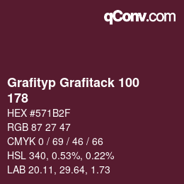 カラーコード: Grafityp Grafitack 100 - 178 | qconv.com