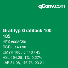 カラーコード: Grafityp Grafitack 100 - 185 | qconv.com