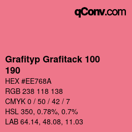 カラーコード: Grafityp Grafitack 100 - 190 | qconv.com