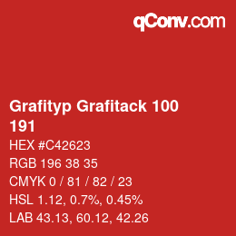 カラーコード: Grafityp Grafitack 100 - 191 | qconv.com