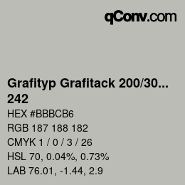 カラーコード: Grafityp Grafitack 200/300 - 242 | qconv.com