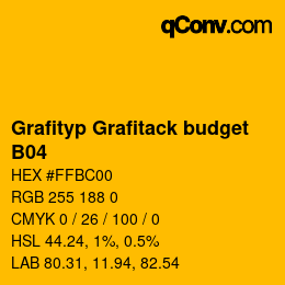 Code couleur: Grafityp Grafitack budget - B04 | qconv.com