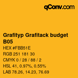 Code couleur: Grafityp Grafitack budget - B05 | qconv.com