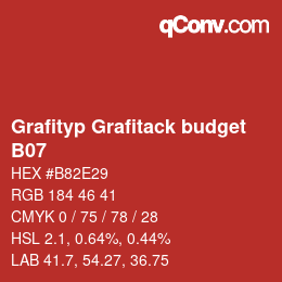 Code couleur: Grafityp Grafitack budget - B07 | qconv.com