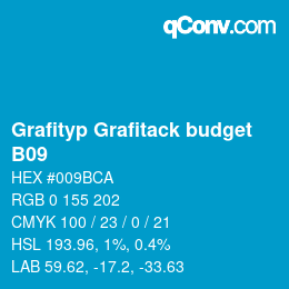 Code couleur: Grafityp Grafitack budget - B09 | qconv.com