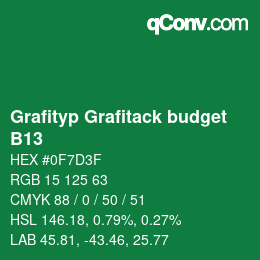 Code couleur: Grafityp Grafitack budget - B13 | qconv.com