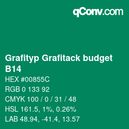 Code couleur: Grafityp Grafitack budget - B14 | qconv.com