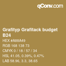 Code couleur: Grafityp Grafitack budget - B24 | qconv.com