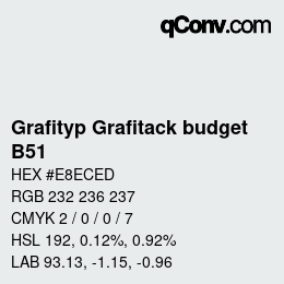 颜色代码: Grafityp Grafitack budget - B51 | qconv.com
